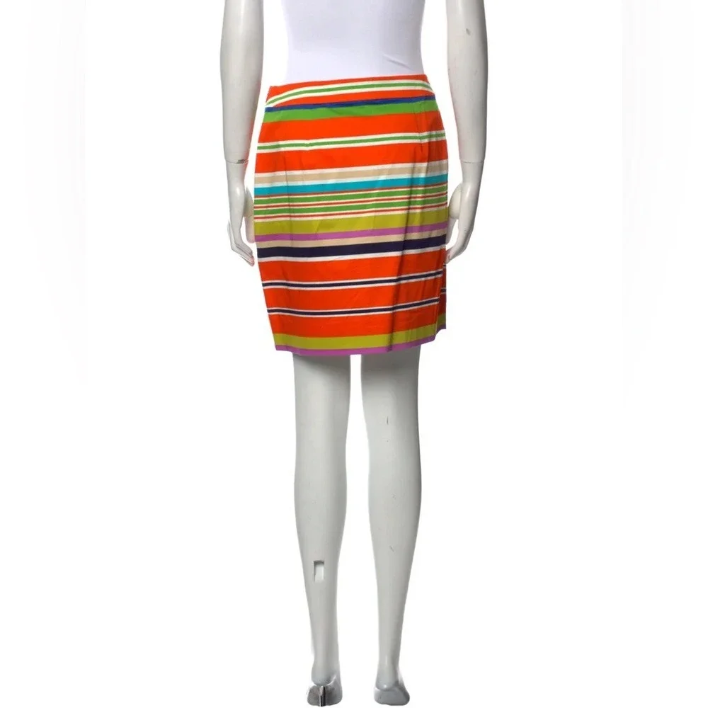 Kate Spade Size 6 Skirt the‎ Rules Barry Multi Color Stripe Mini Skirt